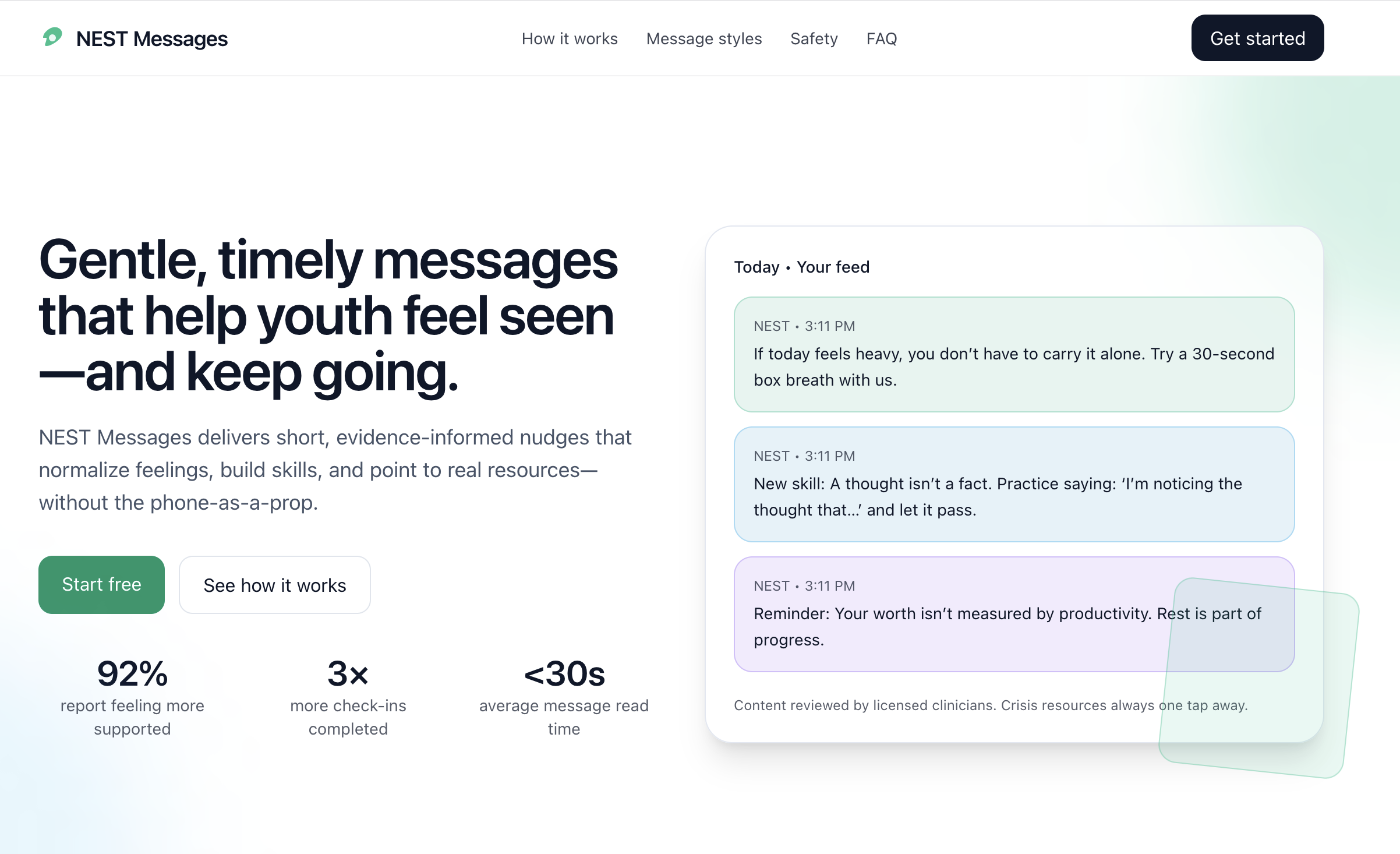 Nest Messages